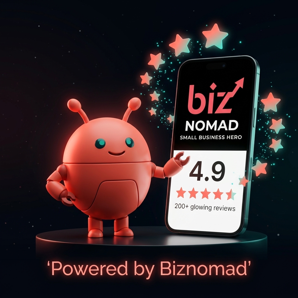 Phone showing 2.5 star Google profile vs competitor with 4.8 stars